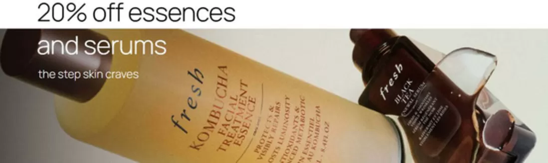프레쉬 카탈로그 | 20% Off Essences And Serums | 2026-09-16T00:00:00.000Z - 2026-09-21T00:00:00.000Z