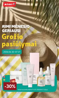 RIMI leidinys mieste Šiauliai | GROŽIO prekių katalogas Nr. 07 | 2026-06-30T00:00:00.000Z - 2026-07-27T00:00:00.000Z