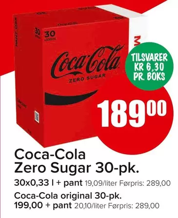 Coca Cola - Zero Sugar 30-pk