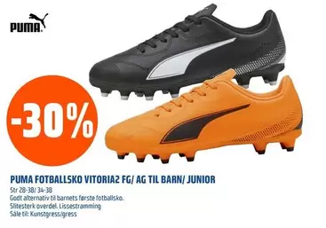 Puma - FOTBALLSKO VITORIA2 FG/AG TIL BARN/JUNIOR