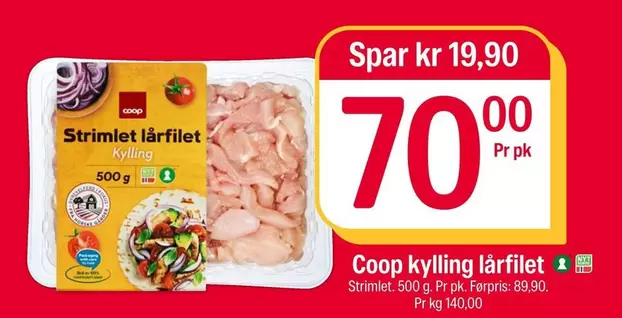 No - kylling lårfilet