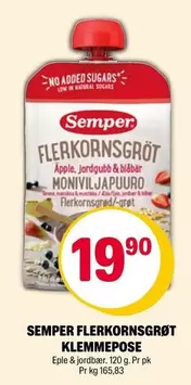 No - FLERKORNSGRÖT KLEMMEPOSE
