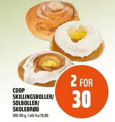 SKILLINGSBOLLER/SOLBOLLER/SKOLEBRØD