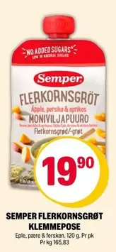 No - FLERKORNSGRÖT KLEMMEPOSE