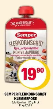 No - FLERKORNSGRÖT KLEMMEPOSE