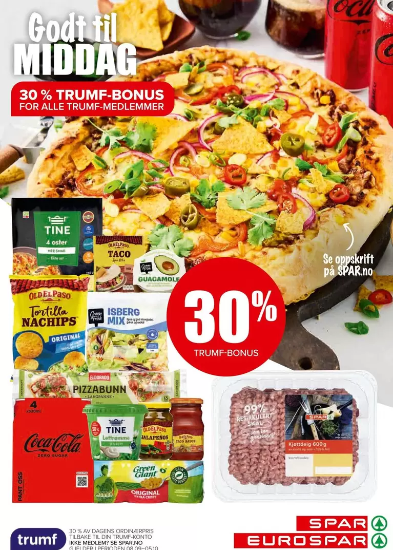Coca Cola - Tunfisk Pizza