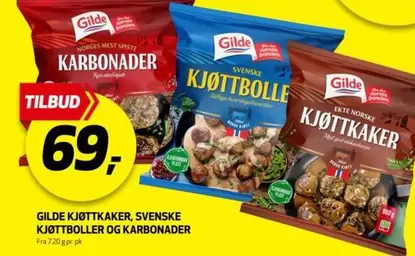 KJØTTKAKER, SVENSKE KJØTTBOLLER OG KARBONADER