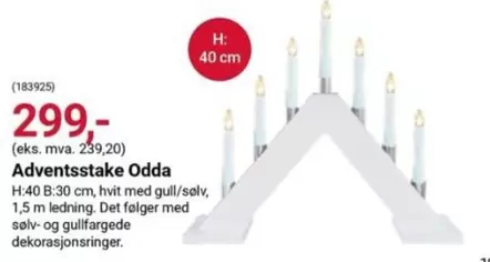 Adventsstake Odda