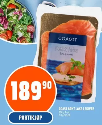 Røkt laks i skiver