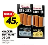 Ost - KNACKER BRATWURST OG OST