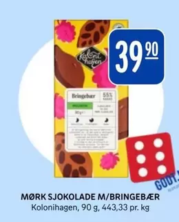 MØRK SJOKOLADE M/BRINGEBÆR