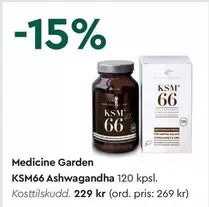 KSM66 Ashwagandha 120 kpsl.
