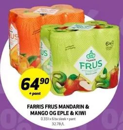 FRUS MANDARIN & MANGO OG EPLE & KIWI
