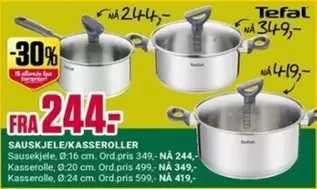 SAUSKJELE/KASSEROLLER