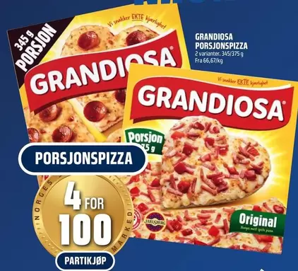 Grandiosa - PORSJONSPIZZA