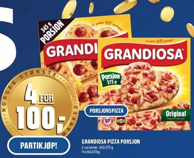 Grandiosa - PIZZA PORSJON