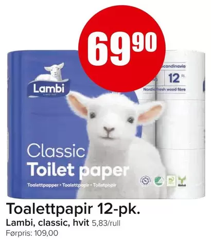 Toalettpapir 12-pk.