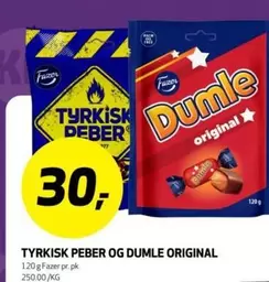 TYRKISK PEBER OG DUMLE ORIGINAL