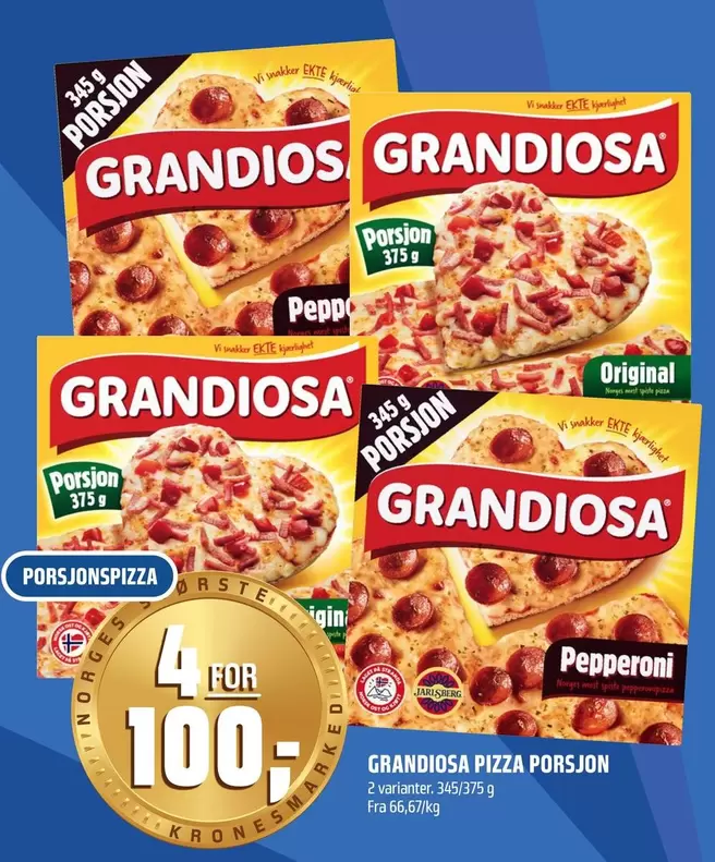 Grandiosa - PIZZA PORSJON