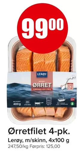 Ørretfilet 4-pk.