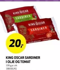 SARDINER I OLJE OG TOMAT