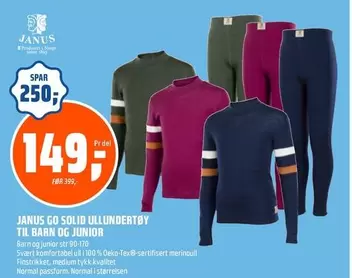 Barn - GO SOLID ULLUNDERTØY TIL BARN OG JUNIOR