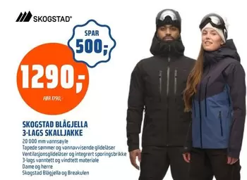 BLÅGJELLA 3-LAGS SKALLJAKKE