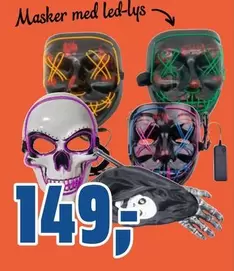 Masker med led-lys