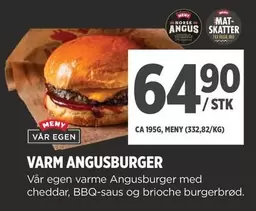Norsk - VARM ANGUSBURGER