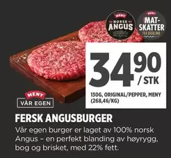 Norsk - FERSK ANGUSBURGER