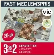 Fast - SERVIETTER