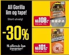 Gorilla - Lim Og Tape