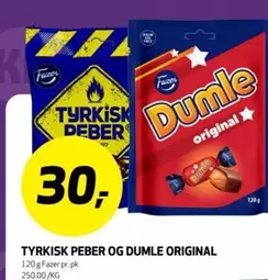 TYRKISK PEBER OG DUMLE ORIGINAL