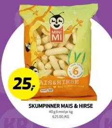 SKUMPINNER MAIS & HIRSE