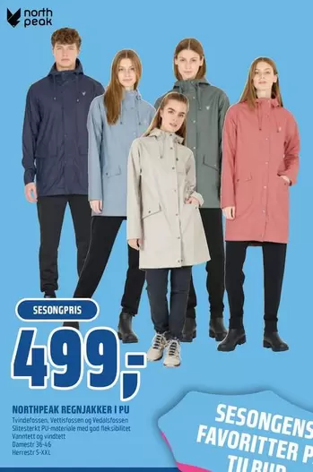 Regnjakker i PU