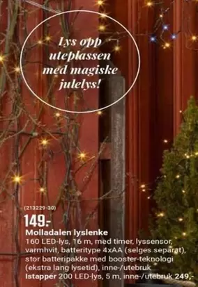 Lys - Molladaien lyslenke