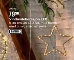 Vindusdekorasjon LED