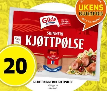 Sun - SKINNFRI KJØTTPØLSE