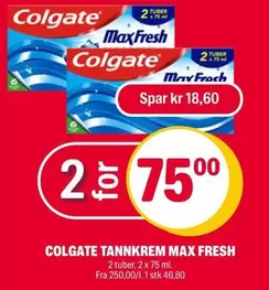 Max - TANNKREM MAX FRESH