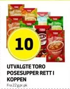UTVALGTE TORO POSESUPPER RETT I KOPPEN