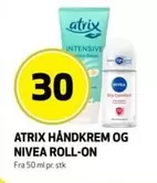 HÅNDKREM OG NIVEA ROLL-ON