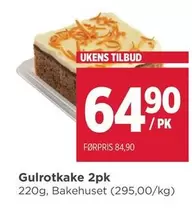 Gulrotkake 2pk