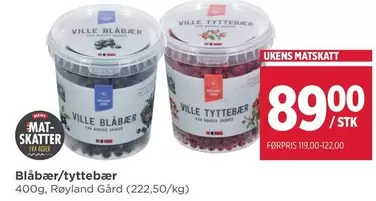 Mat - Blåbær/tyttebær