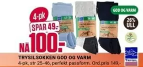 TRYSILSOKKEN GOD OG VARM
