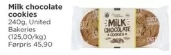 United - Milk chocolate cookies