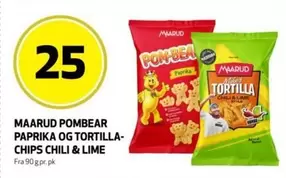 Chili - POMBEAR PAPRIKA OG TORTILLA-CHIPS CHILI & LIME