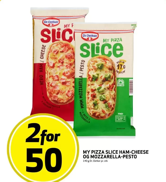 Mozzarella - MY PIZZA SLICE HAM-CHEESE OG MOZZARELLA-PESTO