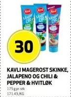 Ost - MAGEROST SKINKE, JALAPENO OG CHILI & PEPPER & HVITLØK