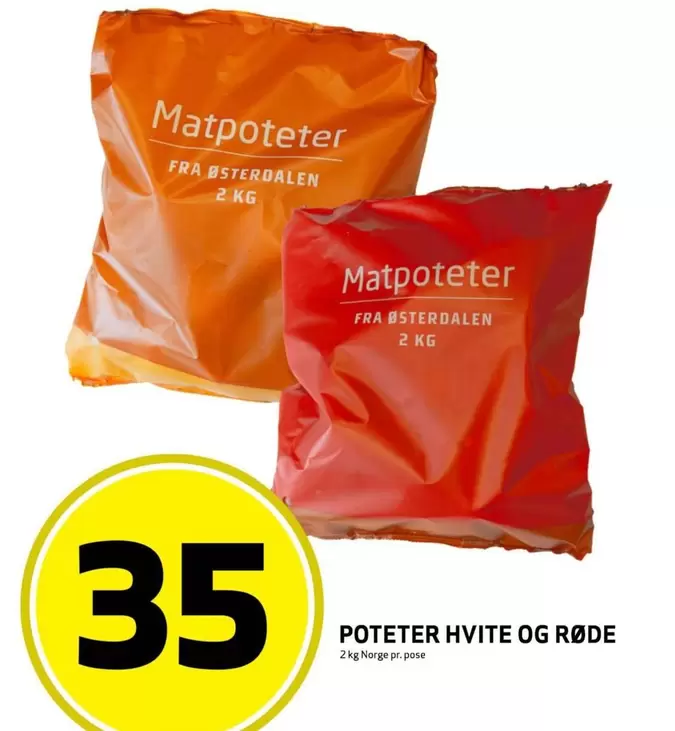 POTETER HVITE OG RØDE