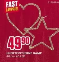 Fast - HJERTE/STJERNE HAMP